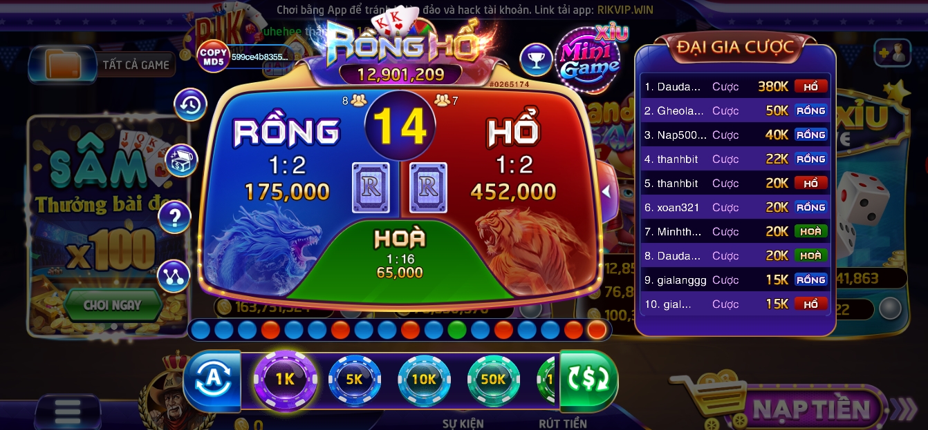 Rồng Hổ Mini Top88 Là Gì?